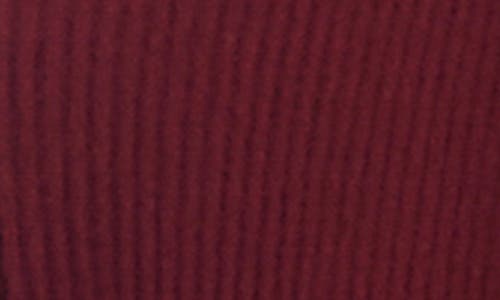 Karen Kane Rib Draped Open Front Cardigan In Burgundy
