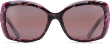 Maui Jim Orchid 56mm PolarizedPlus2® Square Sunglasses | Nordstrom