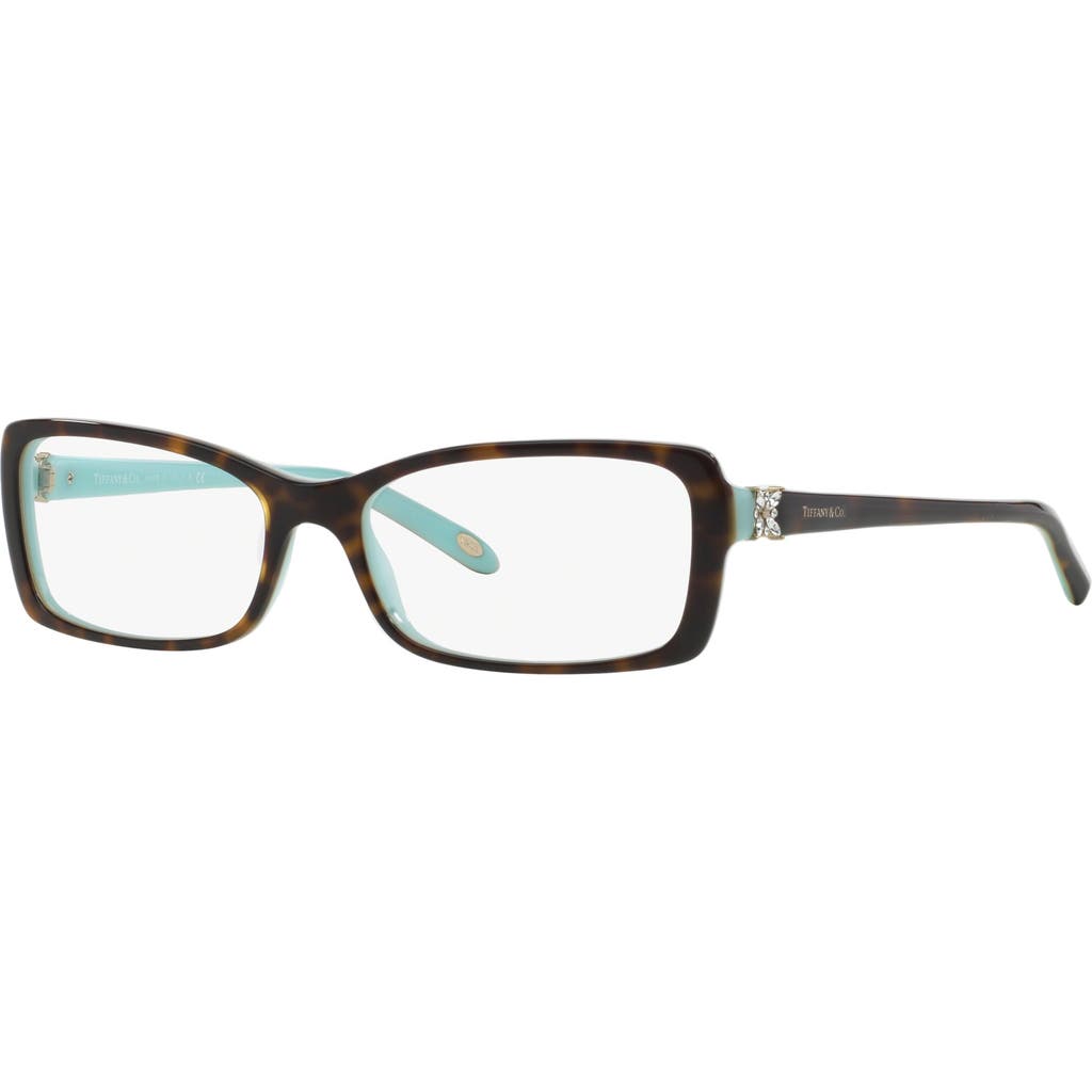 Tiffany & Co . 53mm Rectangle Optical Glasses In Brown
