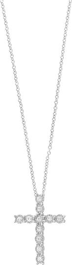 Diamond Cross Pendant Necklace