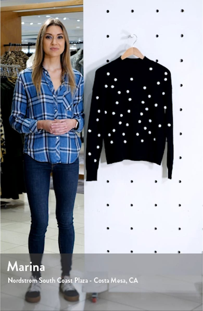 Pompom Mock Neck Sweater, sales video thumbnail