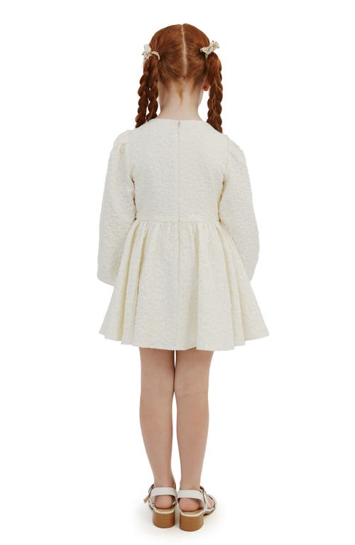 BARDOT JUNIOR BARDOT JUNIOR KIDS' MIRAE LONG SLEEVE SEQUIN DRESS 