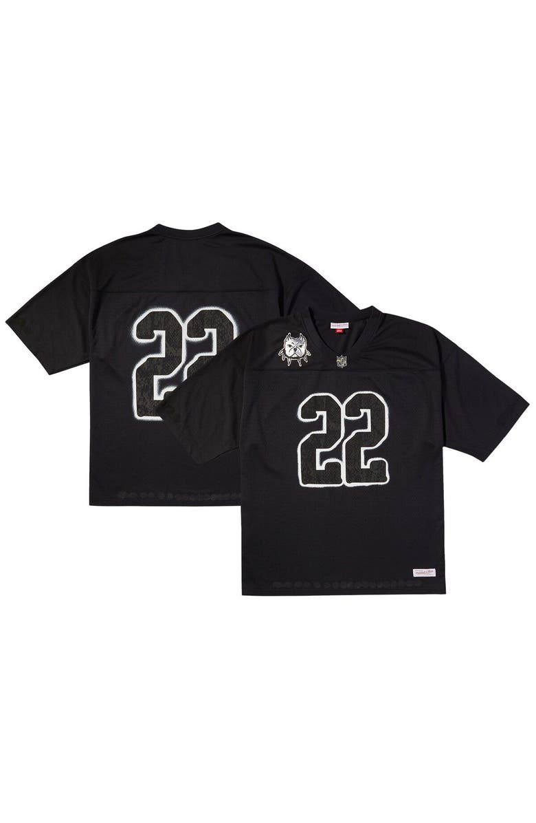 Mitchell & Ness Men's Mitchell & Ness Black ÑFL Por La Cultura x CHITO Limited Edition Jersey, Main, color, 