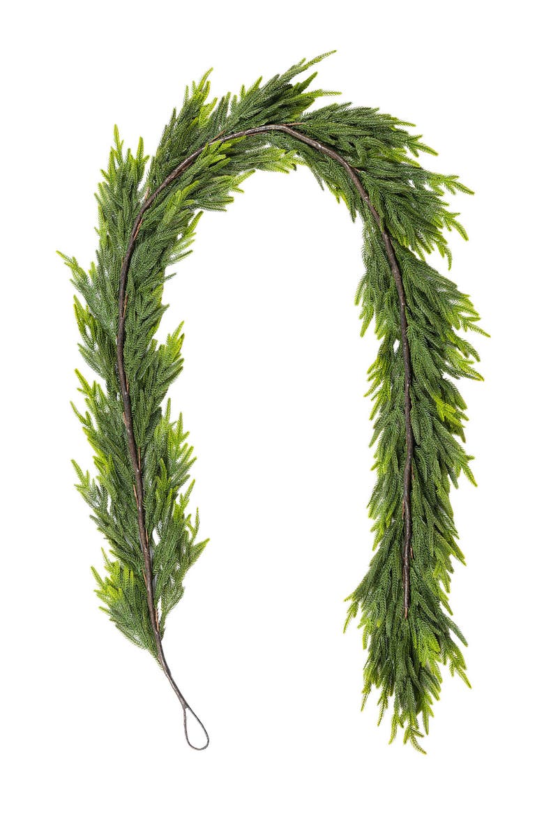 9ft Artificial Christmas PE Dripping Garland, Alternate, color, Green