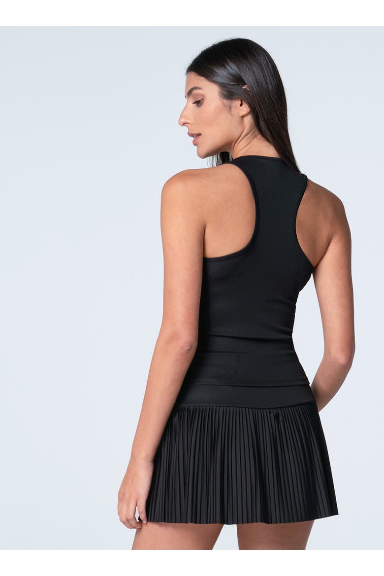 Racer Rib Tank, Alternate, color, Black