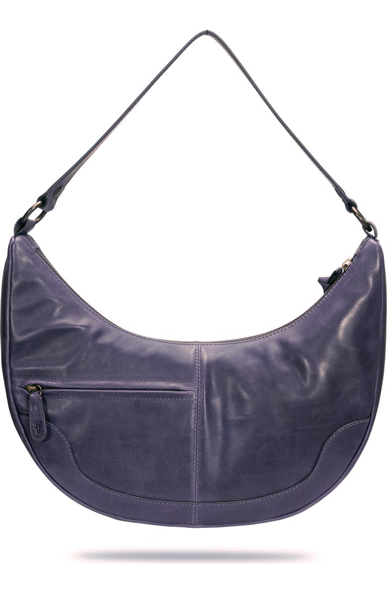 Frye Melissa Crescent Hobo Bag, Alternate, color, Eggplant
