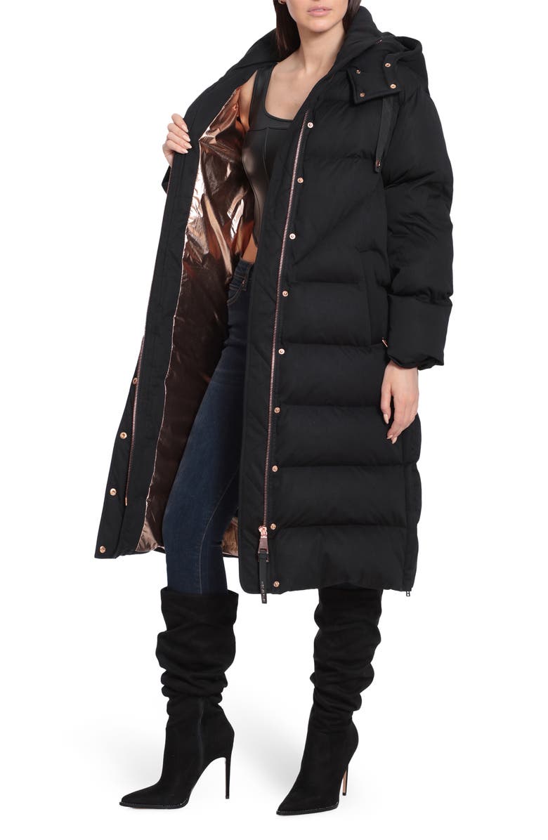 Avec Les Filles Thermalpuff<sup>™</sup> Longline Puffer Coat, Alternate, color,