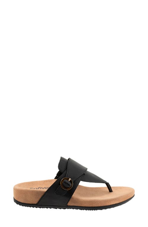 Softwalk ® Belize T-strap Sandal In Black