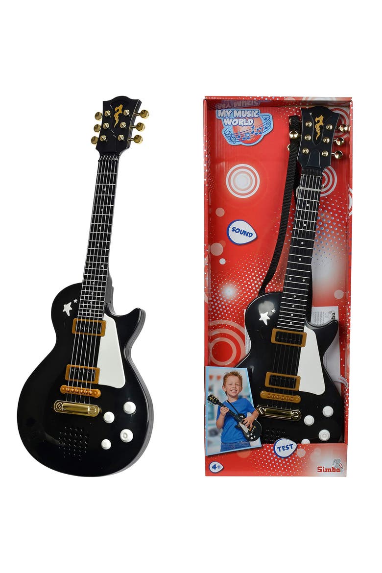 My Music World Rock Guitar, Black, Alternate, color, Multicolored