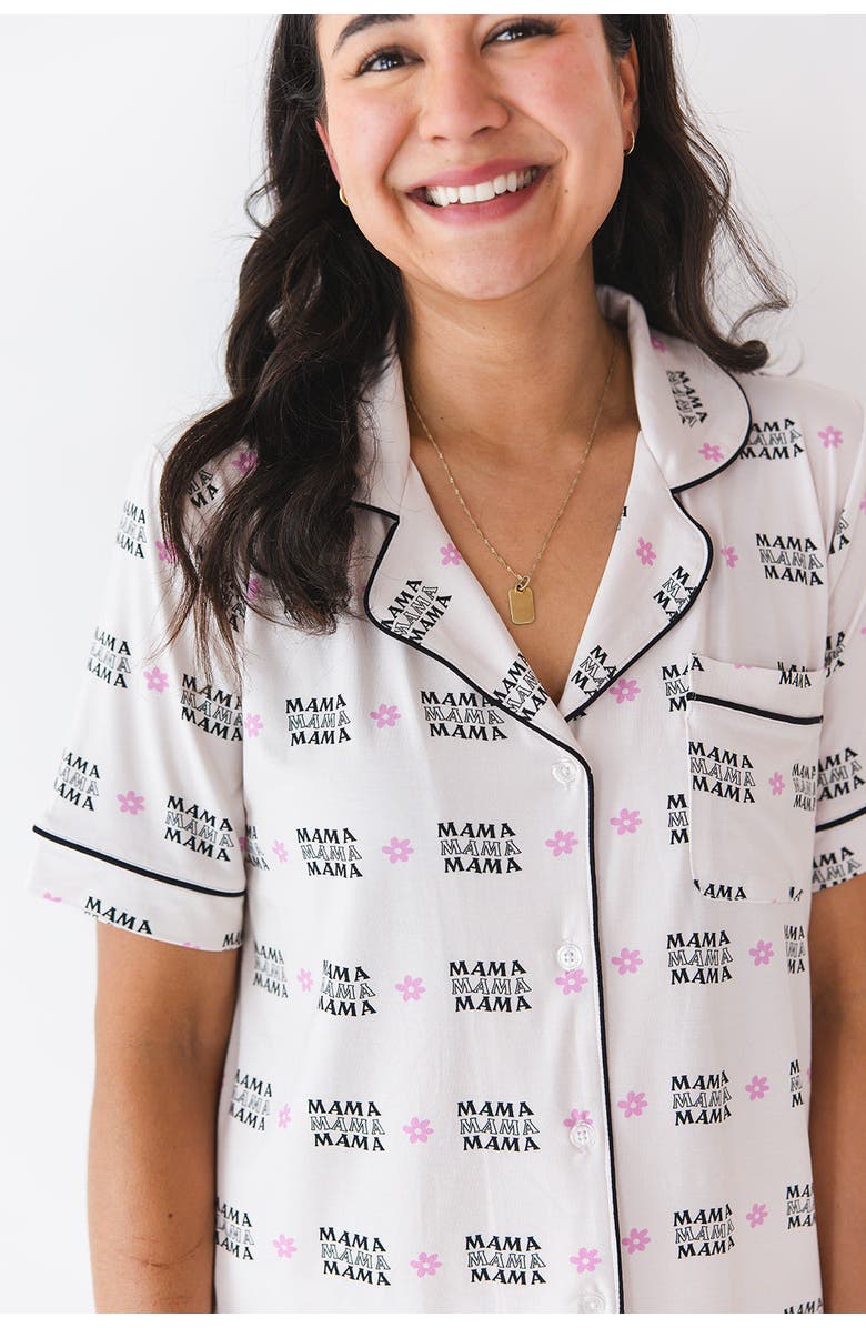 Charlie Lou Baby<sup>®</sup> Women's Notch Collar Pajama Set | Mama, Alternate, color, Beige