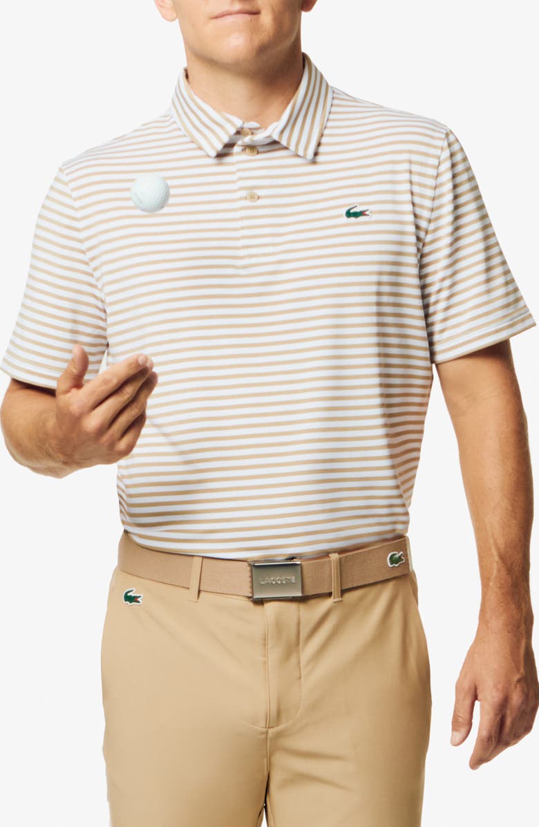 Lacoste Ultradry Stripe Performance Golf Polo, Main, color,