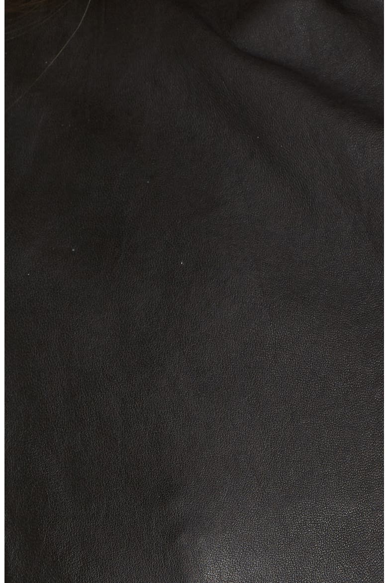 Leather Jacket, Alternate, color, BLACK