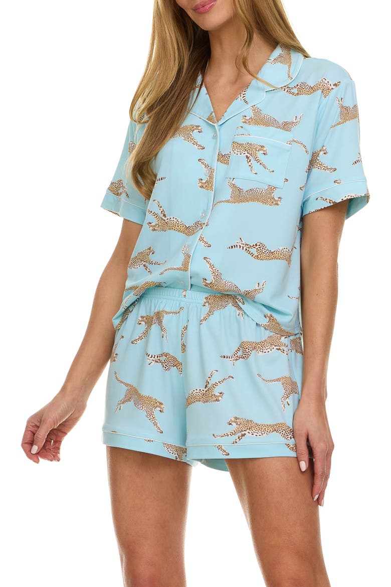 Gabrielle Knit Pajamas, Alternate, color, SEAFOAM