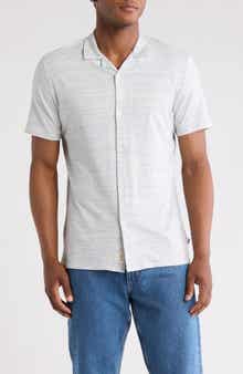 Civil Society Relaxed Fit Pointelle Stitch Camp Shirt