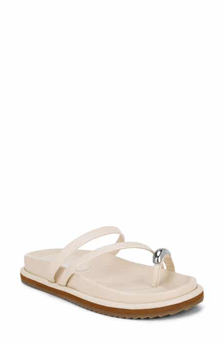 Beaded Toe Loop Slide Sandal