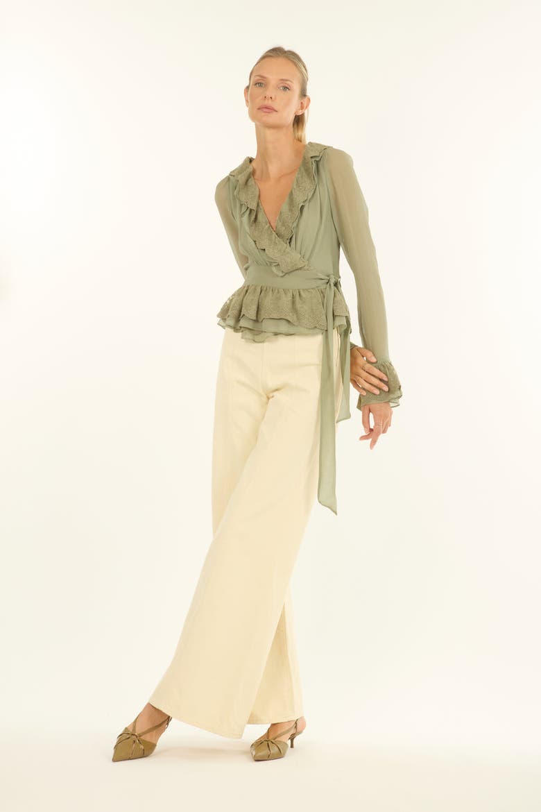 Poet Blouse, Alternate, color, Laurel Green