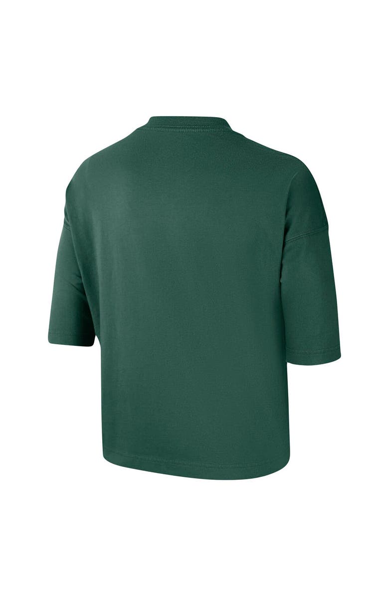 Nike Women's Nike Hunter Green WNBA Logowoman Team 13 Cropped Boxy T-Shirt, Alternate, color, 