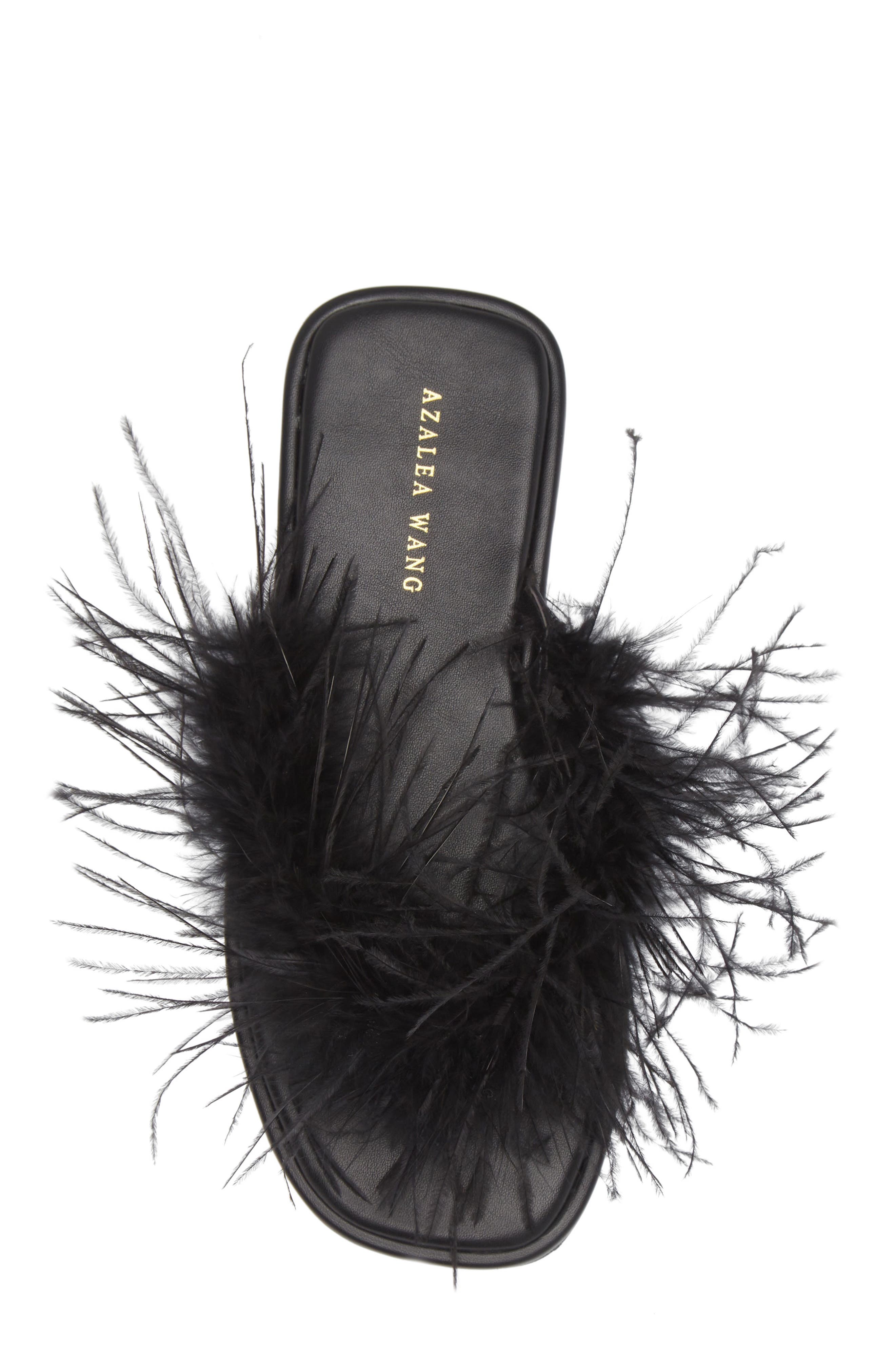 AZALEA WANG Pammy Feather Sandal, Alternate, color, 