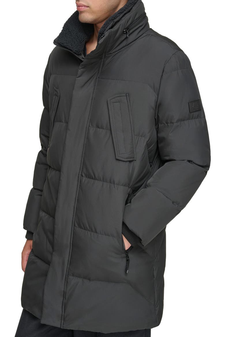 Valcour Water-Resistant Puffer Coat, Alternate, color, BLACK
