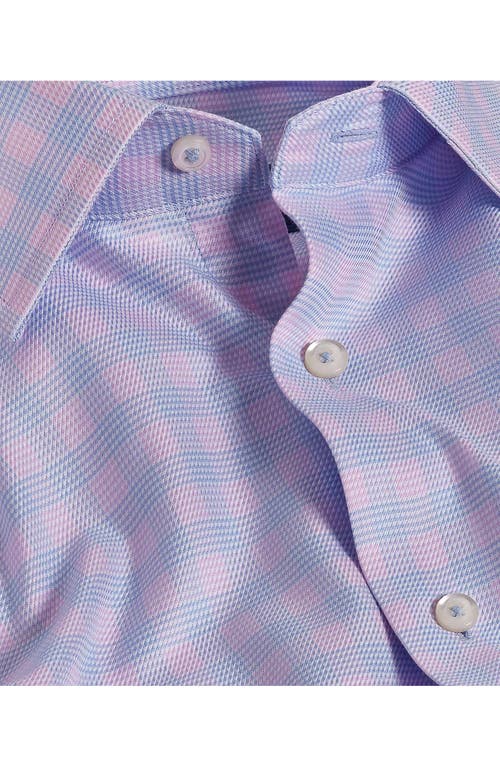 DAVID DONAHUE DAVID DONAHUE TRIM FIT TWILL CHECK DRESS SHIRT