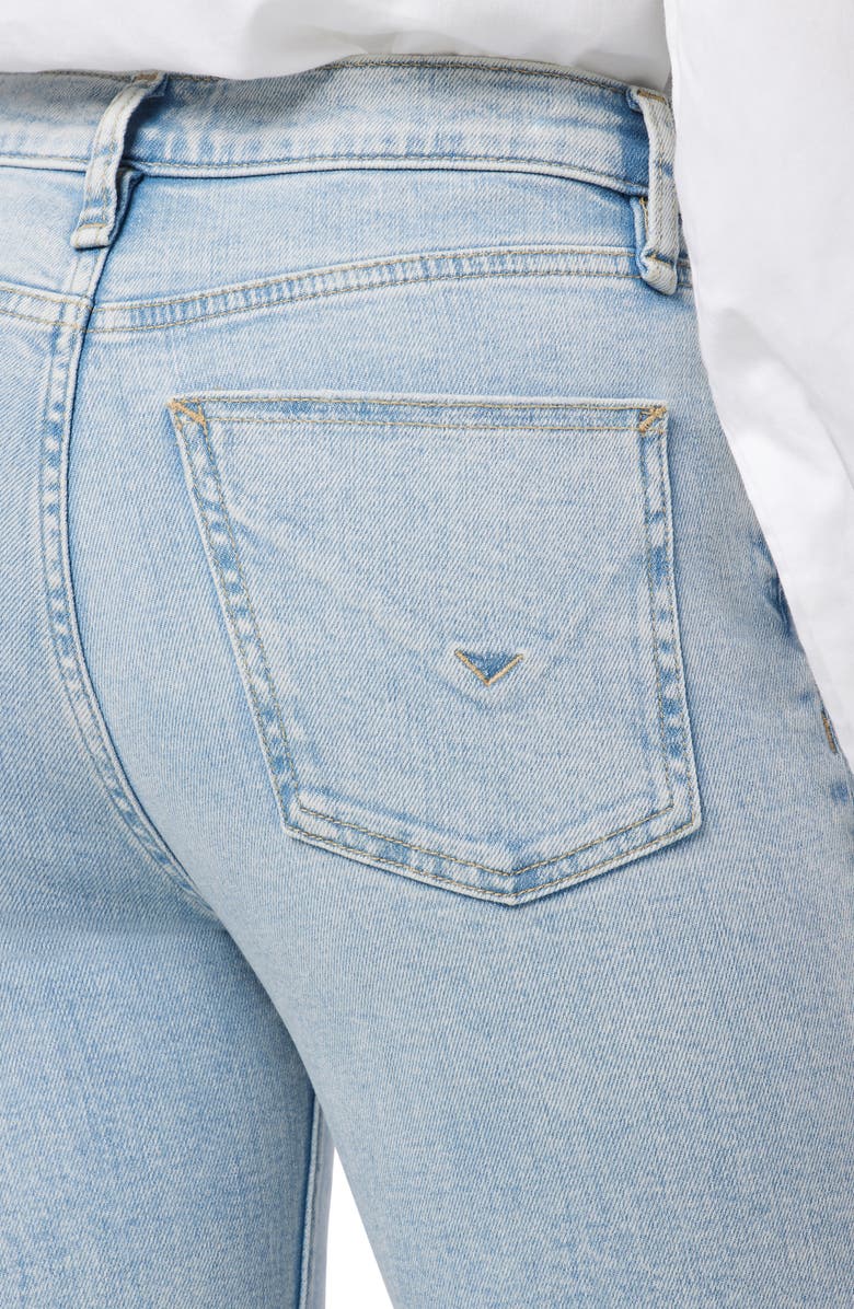 Hudson Jeans Remi Ripped High Waist Ankle Straight Leg Jeans, Alternate, color, Star Dust