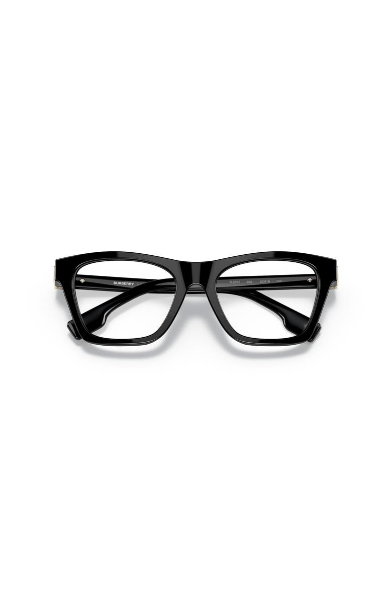 Burberry 52mm Square optical glasses, Alternate, color, Black