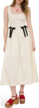 Blu Pepper Bow Detail Midi Sundress