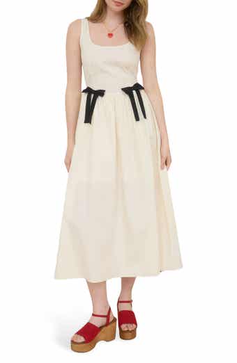 Blu Pepper Bow Detail Midi Sundress