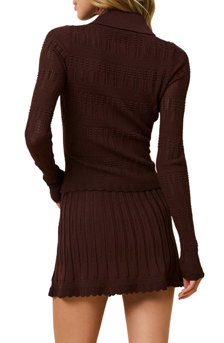 Solid & Striped The Debra Knit Sweater, Alternate, color, Truffle
