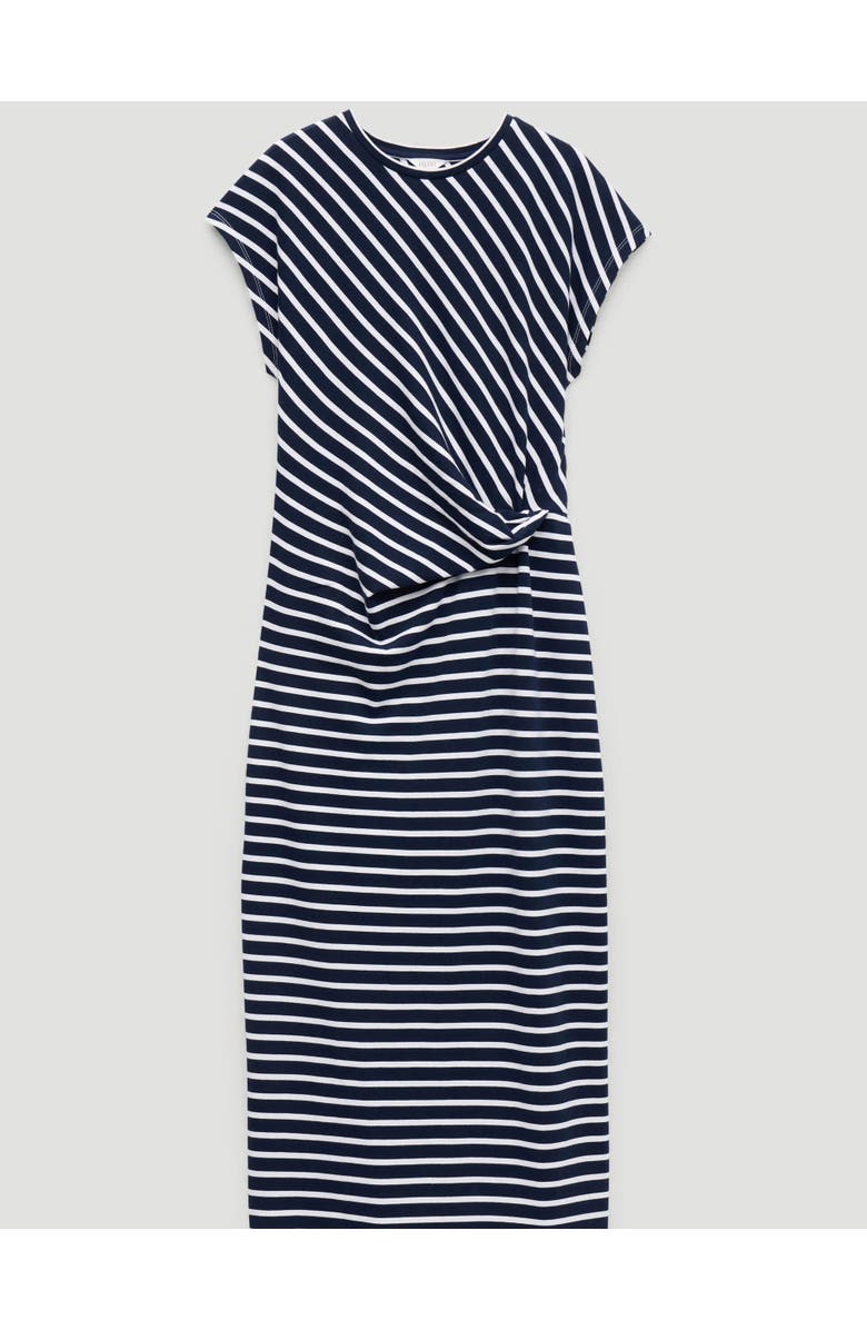 Hush Athena Twist Detail Jersey Dress, Alternate, color, Stripe Navy