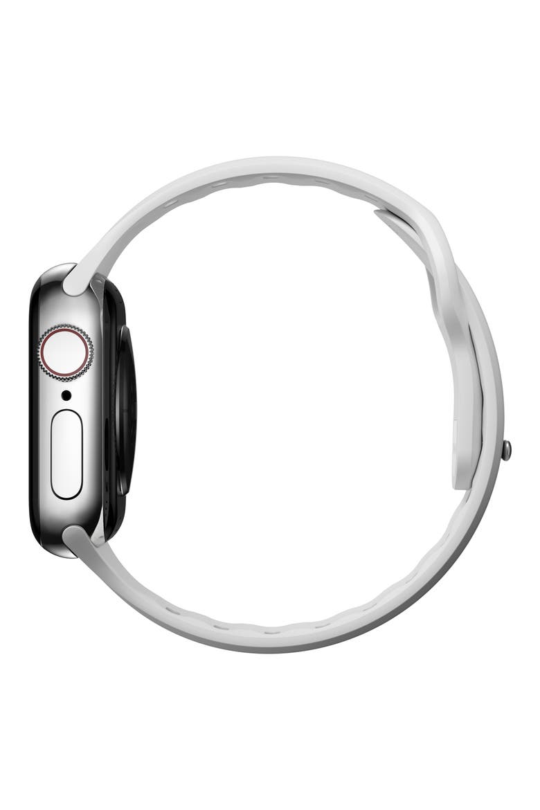 Sport Slim FKM Rubber 41mm Apple Watch® Watchband, Alternate, color, WHITE