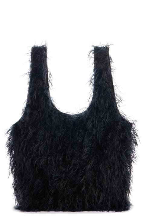 Shaggy Faux Fur Tote