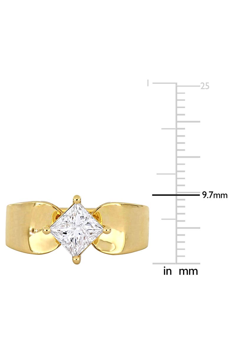 Julianna B. Princess-Cut Diamond Solitaire Ring 14k, Alternate, color,
