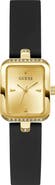 GUESS Isla Tank Silicone Strap Watch, 22mm