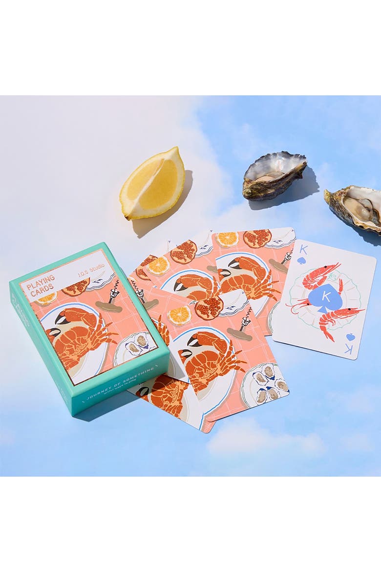 Playing Cards, Mediterranean Summer, Standard 54 Card Deck, Alternate, color, Multicolored