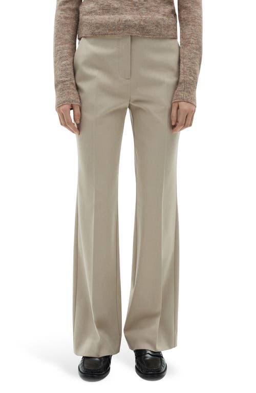 Mango Flare Pants In Beige