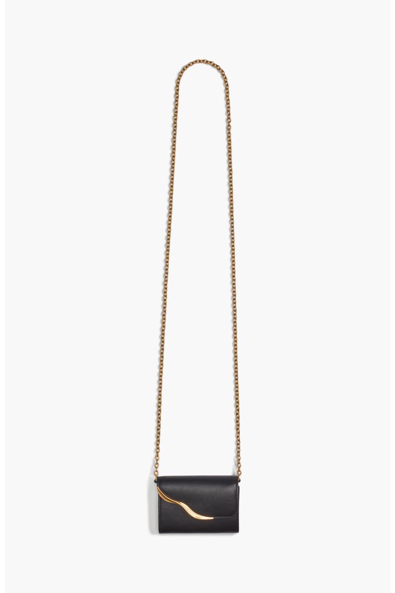 Malverne Wallet On String, Alternate, color, Black/Gold