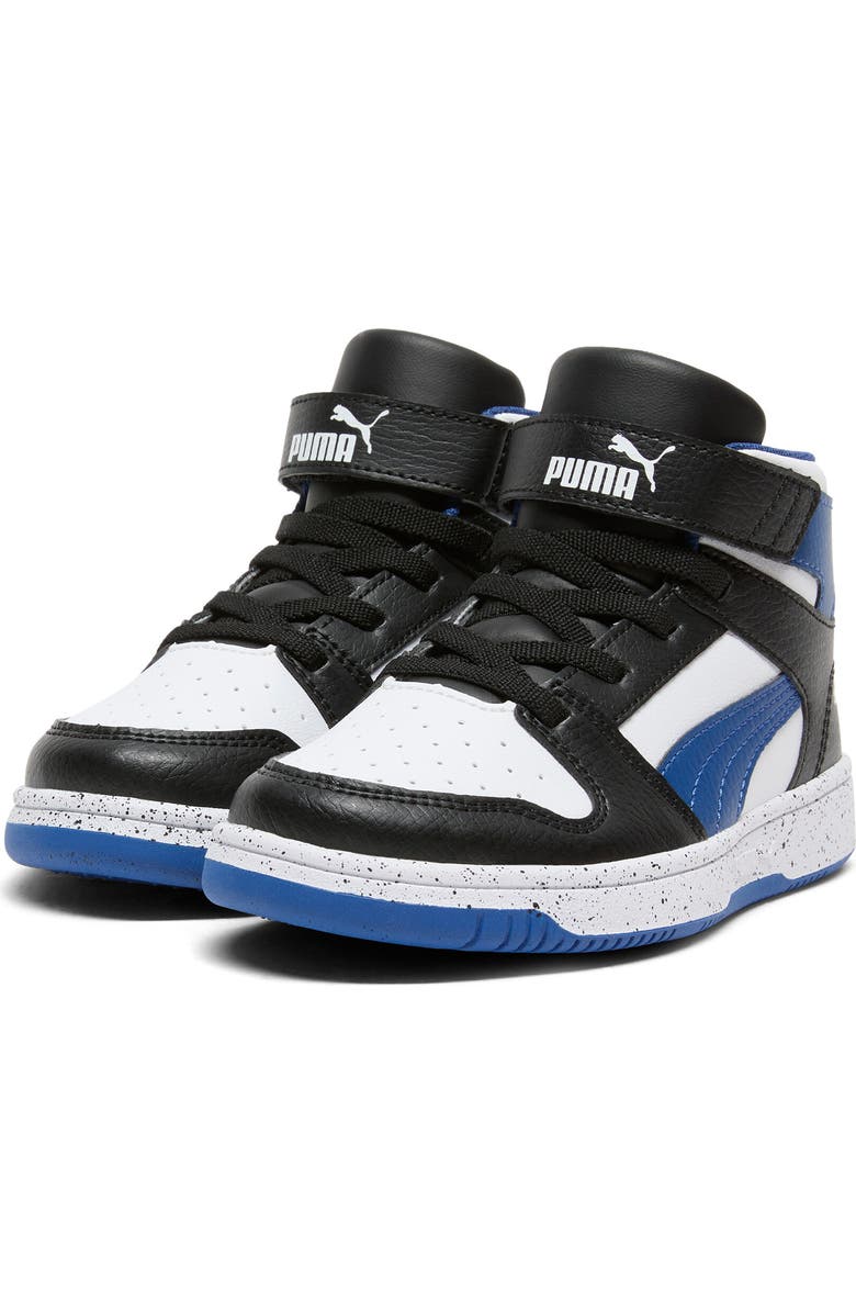 PUMA Kids' Rebound Layup High Top Sneaker, Main, color, Puma Black/ Pro Blue/ White