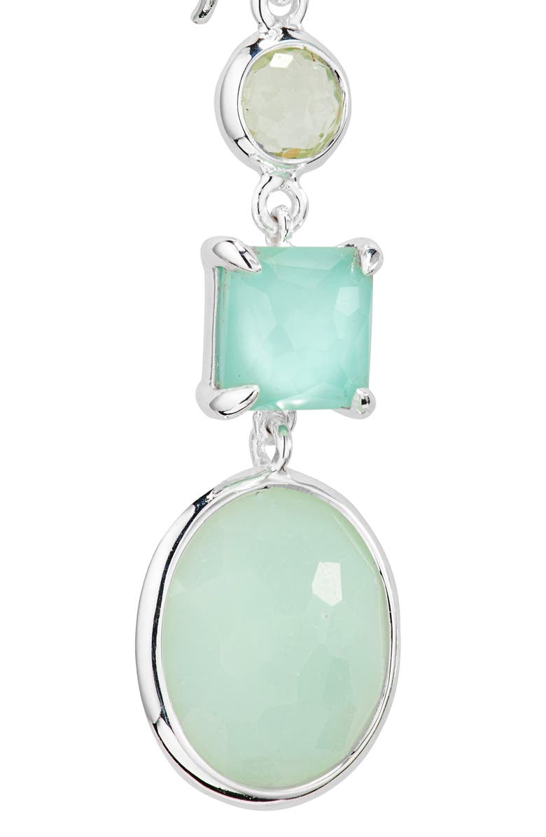 Ippolita Rock Candy<sup>®</sup> 3-Stone Drop Earrings, Alternate, color, Silver