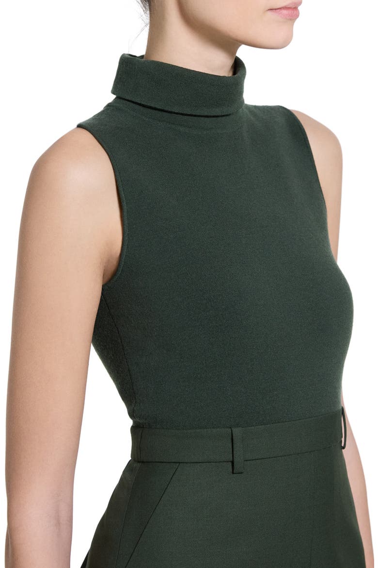 Belted Sleeveless Sheath Dress, Alternate, color, IVY