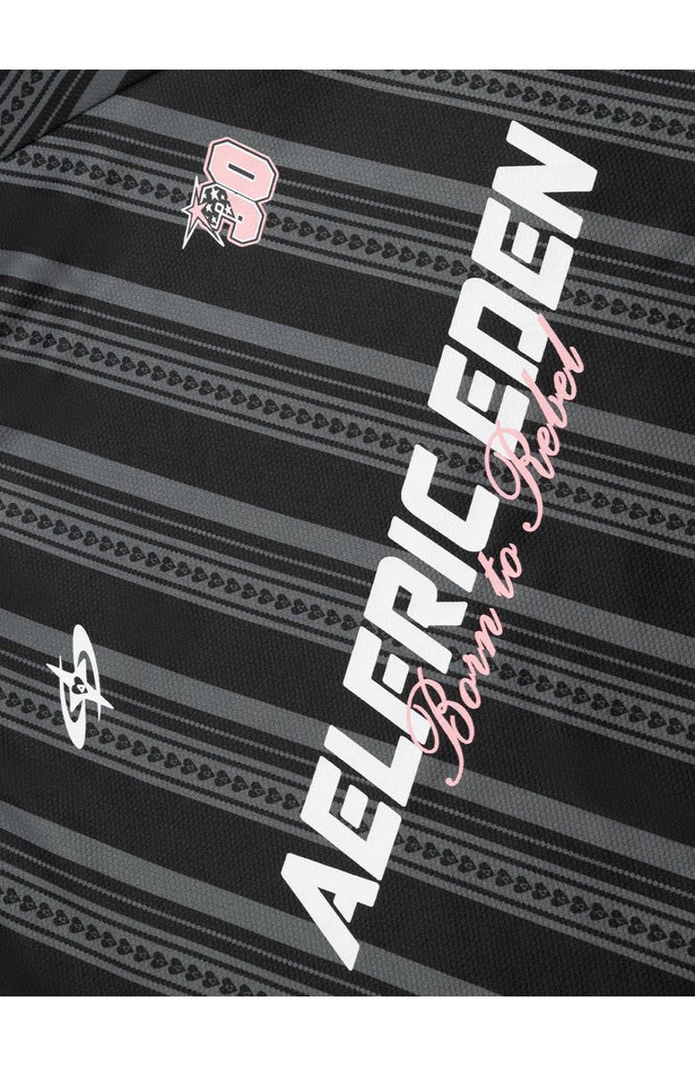 AELFRIC EDEN Stripe Off-The-Shoulder Tee, Alternate, color, Black