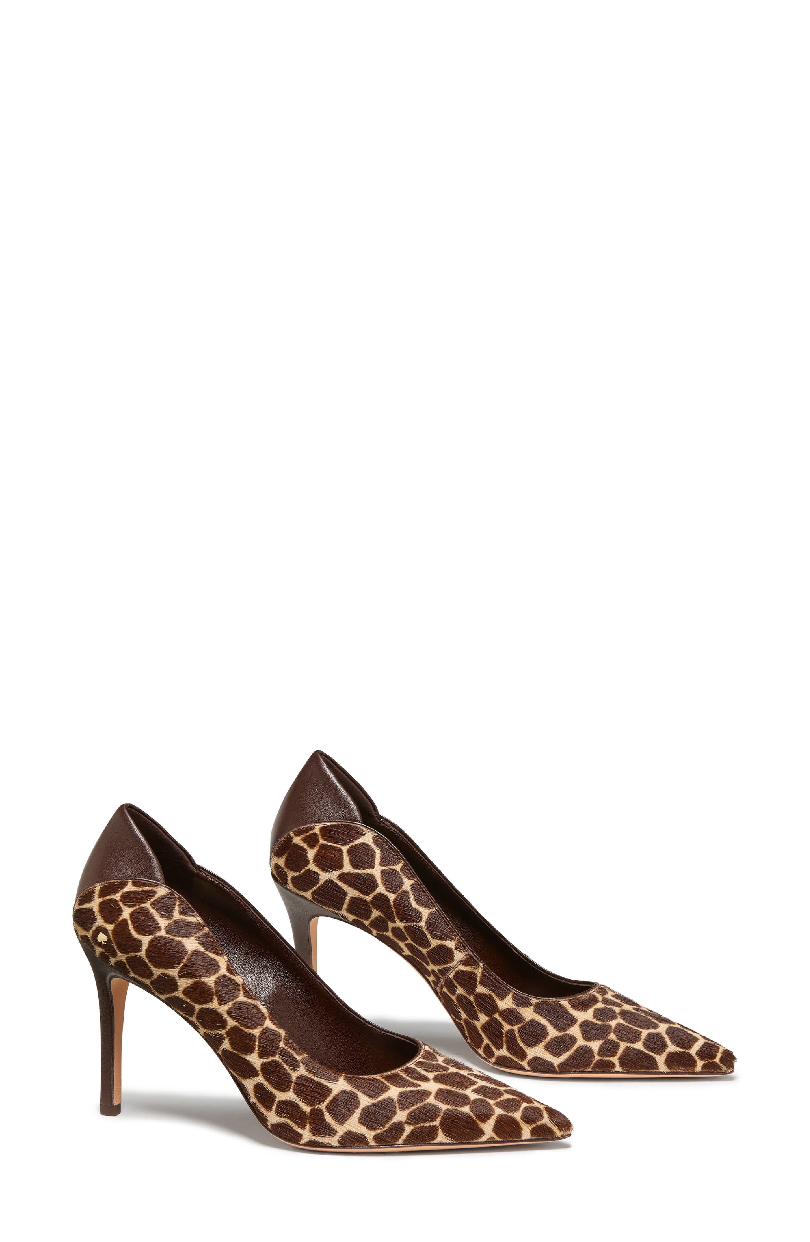 daphne genuine calf hair pointed toe pump, Alternate, color, HOT FUDGE MULTI