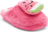 JOE BOXER Happy Watermelon Faux Fur Clog Slipper