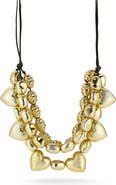 CHLOE AND MADISON Puff Heart Necklace