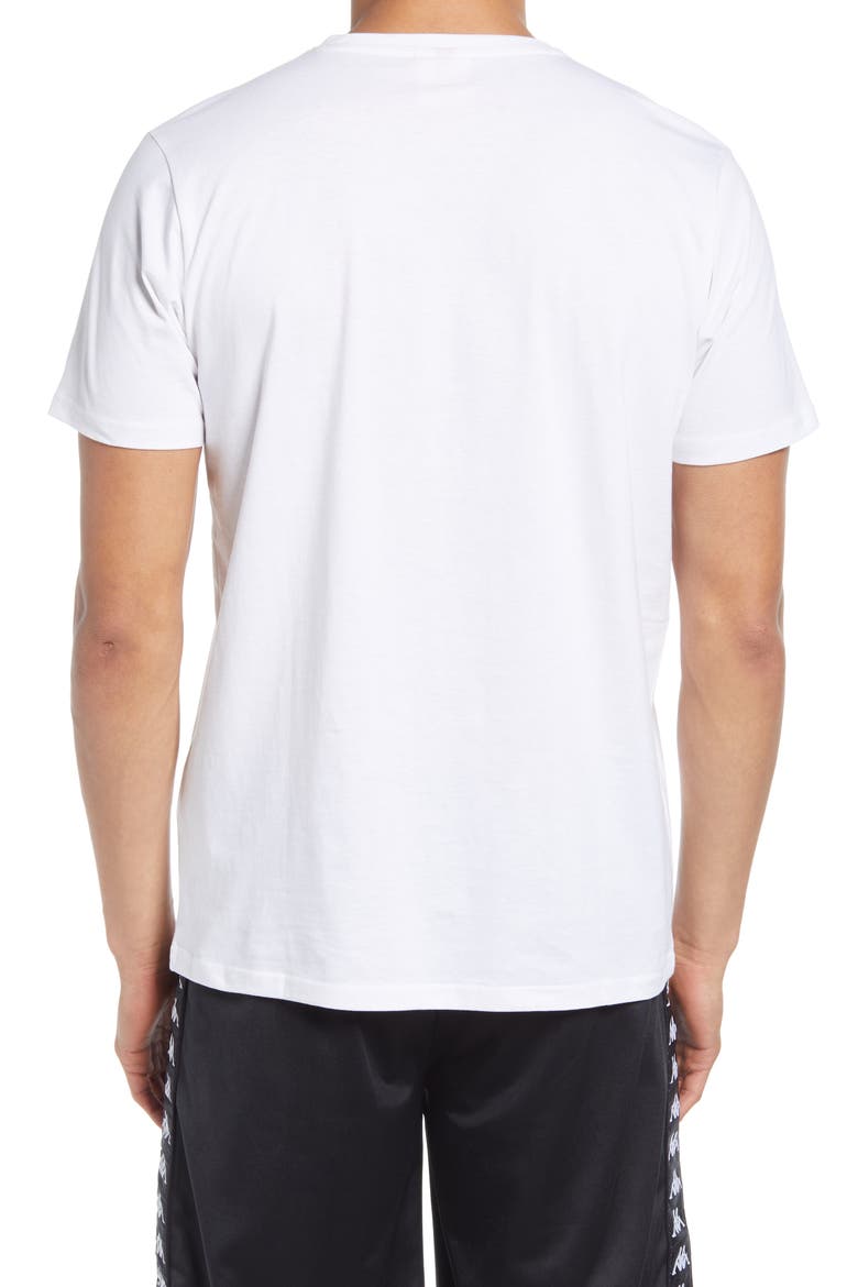 Kappa Authentic Estessi Graphic Tee, Alternate, color, WHITE / BLACK / GREY