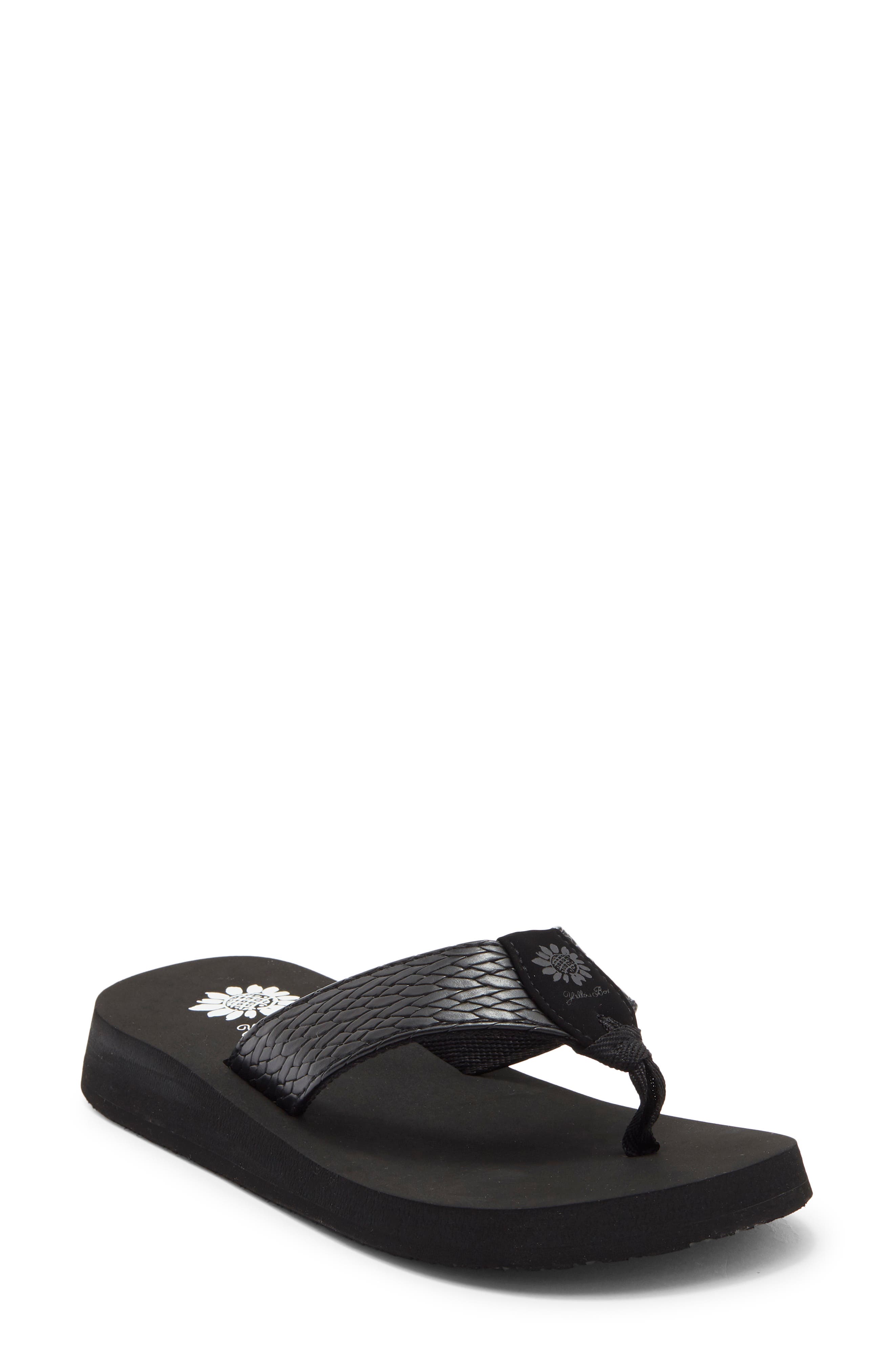 Yellow Box Premium Flax Platform Flip Flop
