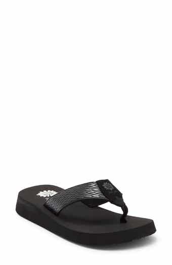 Flax Platform Flip Flop