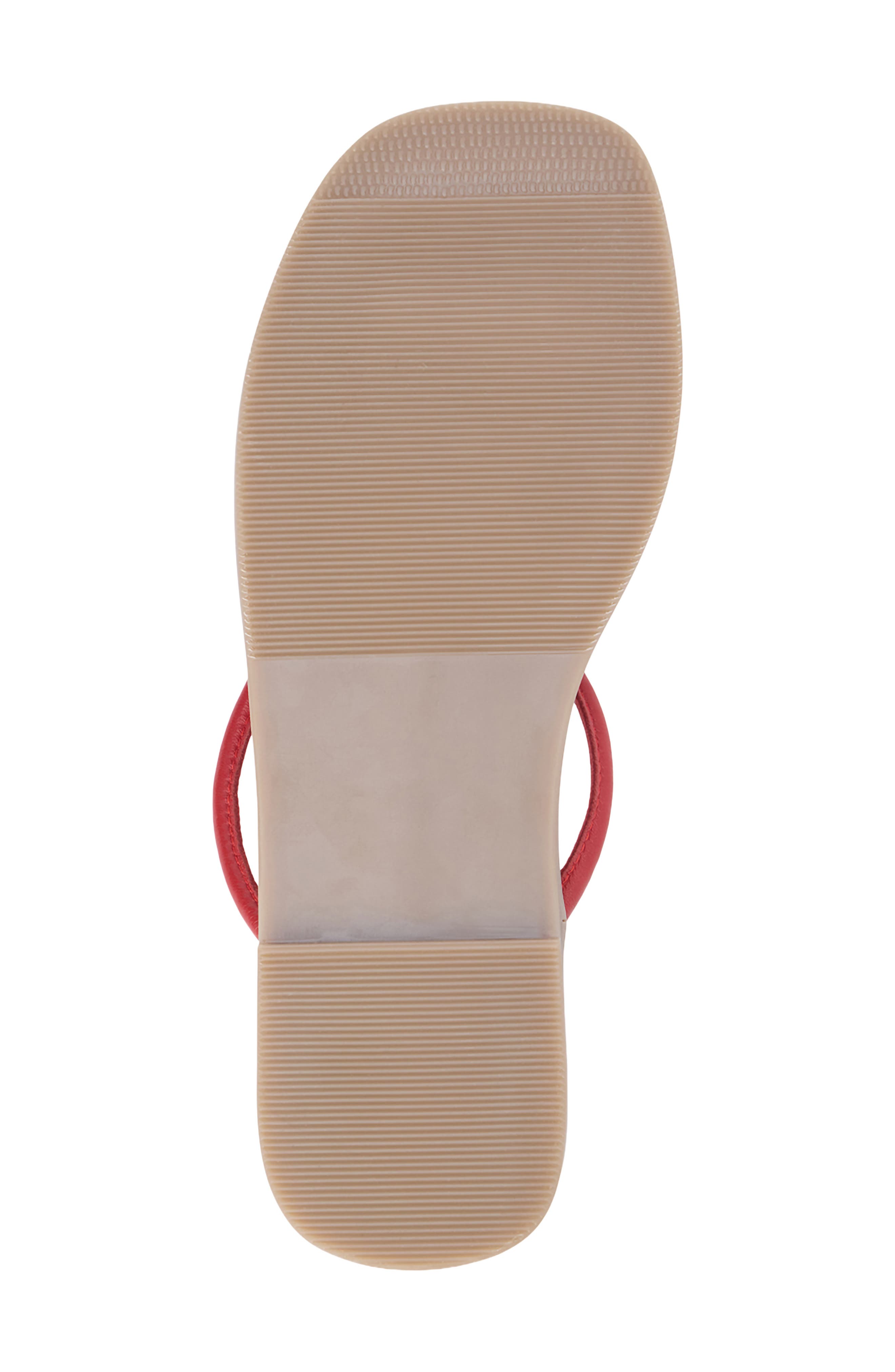 Mission Flip Flop, Alternate, color, RED LEATHER