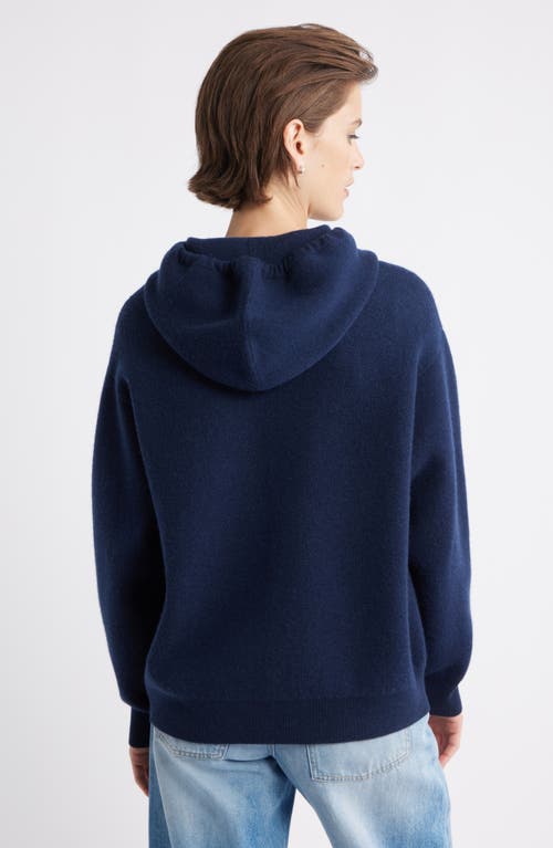 Nordstrom Wool Blend Zip Hoodie Cardigan