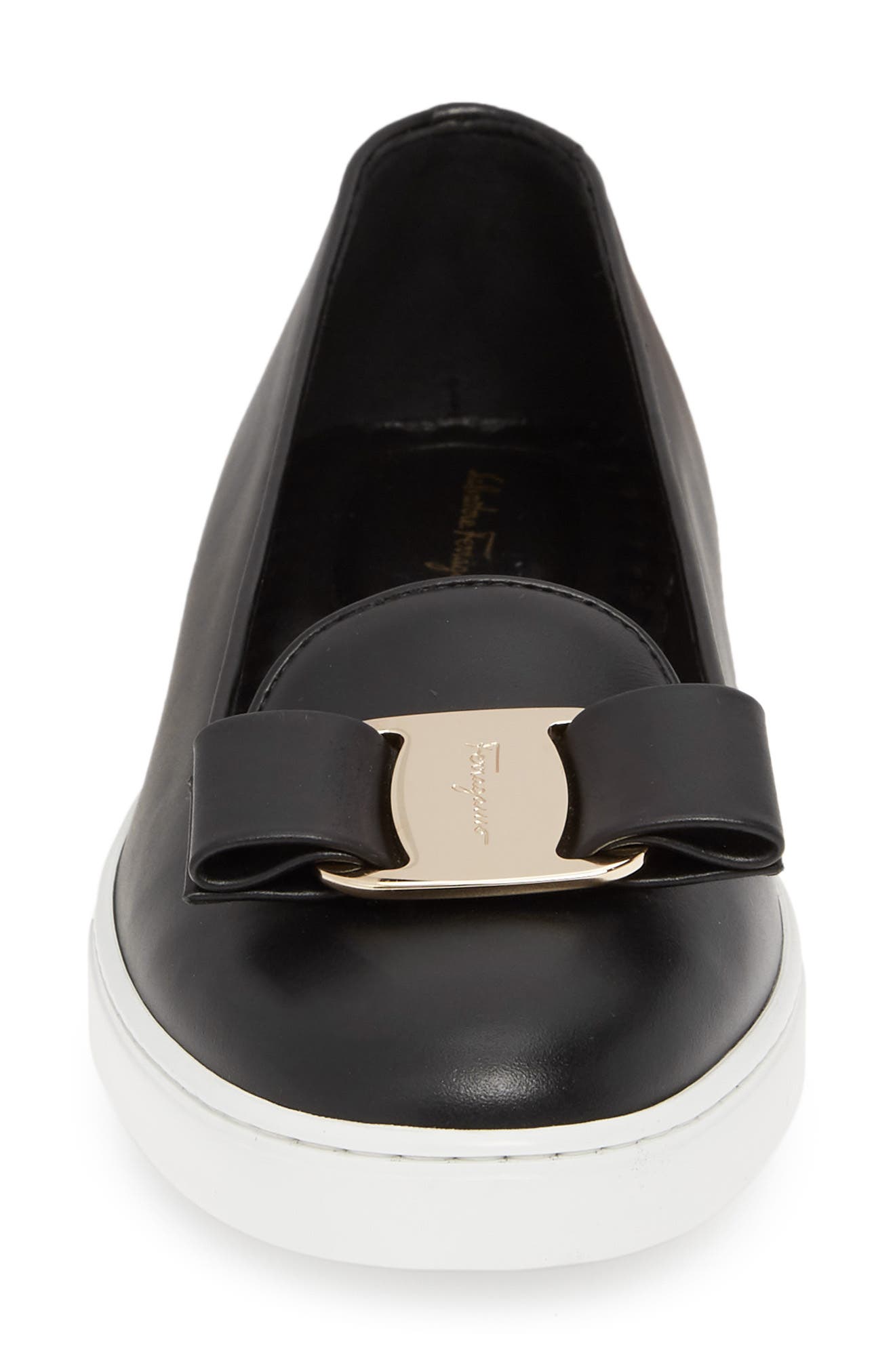 FERRAGAMO Salvatore Ferragomo Novello Bow Sneaker, Alternate, color, 